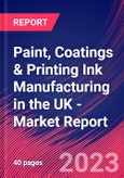 Paint, Coatings & Printing Ink Manufacturing in the UK - Industry Market Research Report- Product Image