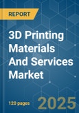 3D Printing Materials and Services Market - Growth, Trends, COVID-19 Impact, and Forecasts (2022 - 2027)- Product Image