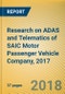 Research on ADAS and Telematics of SAIC Motor Passenger Vehicle Company, 2017 - Product Thumbnail Image