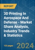3D Printing In Aerospace And Defense - Market Share Analysis, Industry Trends & Statistics, Growth Forecasts 2019 - 2029- Product Image