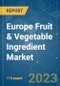 Europe Fruit & Vegetable Ingredient Market - Growth, Trends, and Forecasts (2023-2028) - Product Image