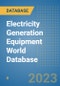 Electricity Generation Equipment World Database - Product Image