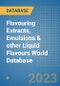 Flavouring Extracts, Emulsions & other Liquid Flavours World Database - Product Image