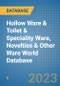 Hollow Ware & Toilet & Speciality Ware, Novelties & Other Ware World Database - Product Image