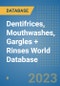 Dentifrices, Mouthwashes, Gargles + Rinses World Database - Product Image