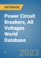 Power Circuit Breakers, All Voltages World Database - Product Image