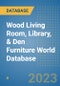 Wood Living Room, Library, & Den Furniture World Database - Product Image