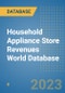 Household Appliance Store Revenues World Database - Product Image