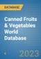 Canned Fruits & Vegetables World Database - Product Image