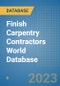 Finish Carpentry Contractors World Database - Product Image