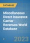 Miscellaneous Direct Insurance Carrier Revenues World Database - Product Image