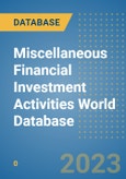 Miscellaneous Financial Investment Activities World Database- Product Image