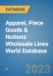 Apparel, Piece Goods & Notions Wholesale Lines World Database - Product Image