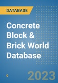 Concrete Block & Brick World Database- Product Image