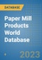 Paper Mill Products World Database - Product Image