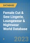 Female Cut & Sew Lingerie, Loungewear & Nightwear World Database - Product Image