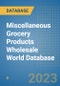 Miscellaneous Grocery Products Wholesale World Database - Product Image