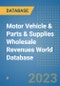 Motor Vehicle & Parts & Supplies Wholesale Revenues World Database - Product Image
