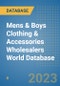 Mens & Boys Clothing & Accessories Wholesalers World Database - Product Image