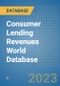 Consumer Lending Revenues World Database - Product Image