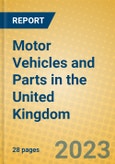 Motor Vehicles and Parts in the United Kingdom: ISIC 34- Product Image