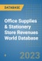 Office Supplies & Stationery Store Revenues World Database - Product Image