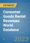 Consumer Goods Rental Revenues World Database - Product Image