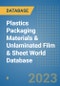Plastics Packaging Materials & Unlaminated Film & Sheet World Database - Product Image