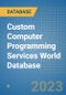 Custom Computer Programming Services World Database - Product Image