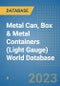 Metal Can, Box & Metal Containers (Light Gauge) World Database - Product Image