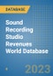 Sound Recording Studio Revenues World Database - Product Image