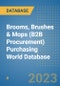 Brooms, Brushes & Mops (B2B Procurement) Purchasing World Database - Product Image