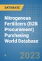 Nitrogenous Fertilizers (B2B Procurement) Purchasing World Database - Product Image