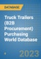 Truck Trailers (B2B Procurement) Purchasing World Database - Product Image