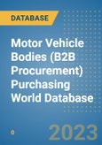 Motor Vehicle Bodies (B2B Procurement) Purchasing World Database- Product Image