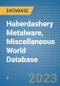 Haberdashery Metalware, Miscellaneous World Database - Product Image