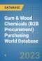 Gum & Wood Chemicals (B2B Procurement) Purchasing World Database - Product Image