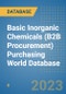 Basic Inorganic Chemicals (B2B Procurement) Purchasing World Database - Product Image