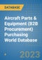 Aircraft Parts & Equipment (B2B Procurement) Purchasing World Database - Product Image