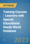 Training Courses - Learners with Special Educational Needs World Database - Product Image
