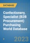 Confectionery, Specialist (B2B Procurement) Purchasing World Database - Product Image