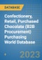 Confectionery, Retail, Purchased Chocolate (B2B Procurement) Purchasing World Database - Product Image