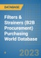 Filters & Strainers (B2B Procurement) Purchasing World Database - Product Image