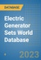 Electric Generator Sets World Database - Product Image