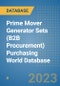 Prime Mover Generator Sets (B2B Procurement) Purchasing World Database - Product Image