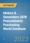 Motors & Generators (B2B Procurement) Purchasing World Database - Product Image