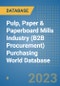 Pulp, Paper & Paperboard Mills Industry (B2B Procurement) Purchasing World Database - Product Image