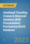 Overhead Traveling Cranes & Monorail Systems (B2B Procurement) Purchasing World Database - Product Image