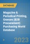 Magazine & Periodical Printing, Gravure (B2B Procurement) Purchasing World Database - Product Image