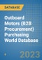 Outboard Motors (B2B Procurement) Purchasing World Database - Product Image